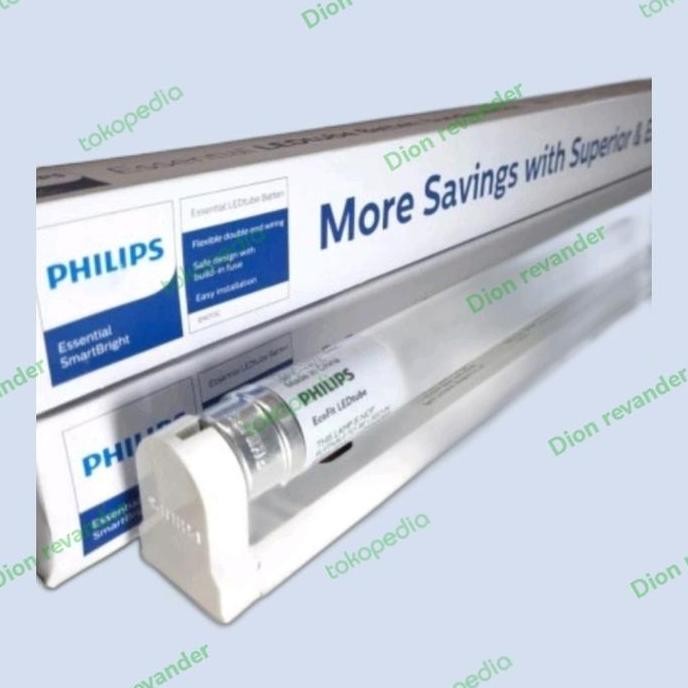 Tersedia Lampu philips led neon tl panjang 16wat + rumah 1set. gosend / grab