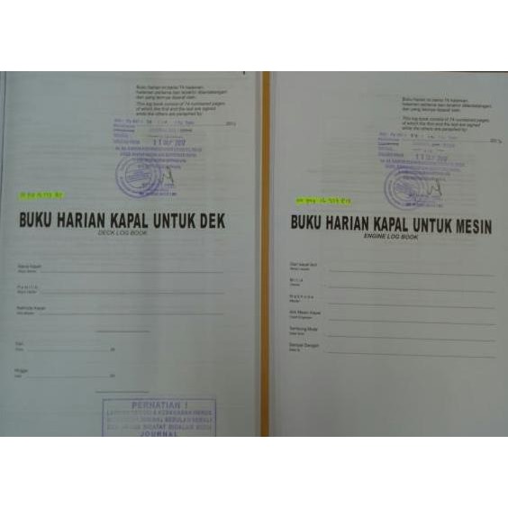 Buku Jurnal Dek & Mesin (Deck & Engine Log Book)