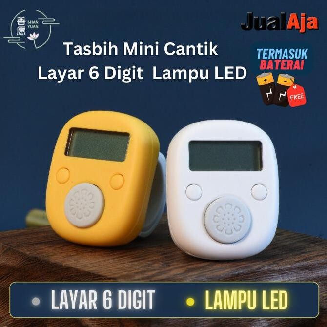 Tersedia Tasbih Digital Mini Cantik Yixin 6 Digit Lampu LED Muslim tasbih  digital