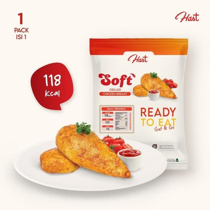 

Daging Ayam Panggang Hast - Praktis, 100% Dada Ayam Asli, Tanpa Bahan Pengawet - Frozen, Food
