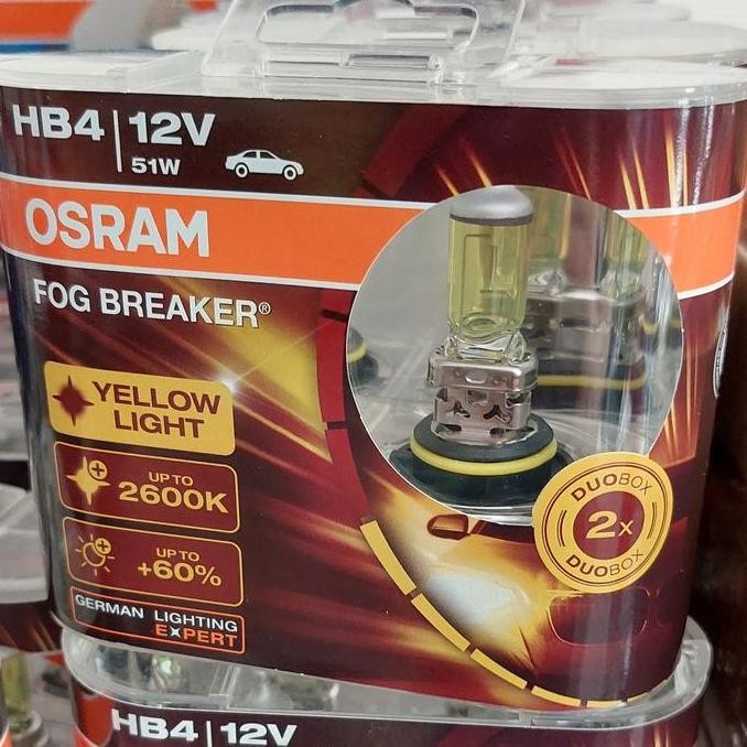 Tersedia Bohlam Lampu Kabut Foglamp Kuning Avanza Innova OSRAM HB4 Fog Breaker