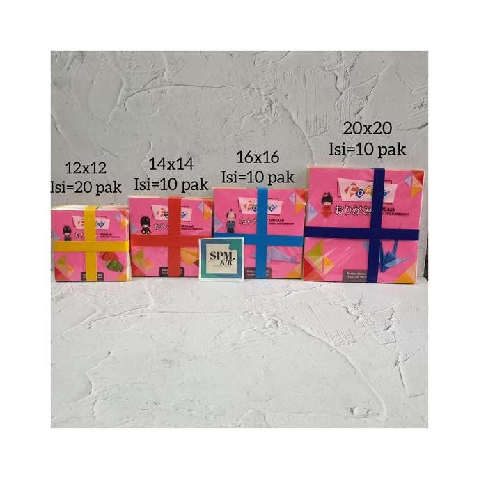 

baru kertas origami 20x20 dua sisi