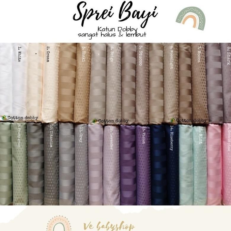 sprei bayi katun dobby kingkoil / sprei kasur bayi kingkoil AST