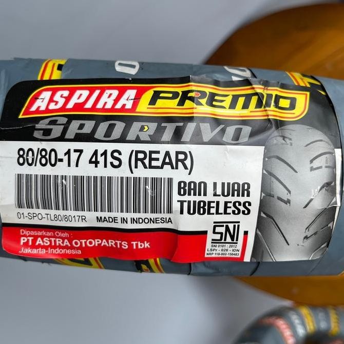 Ban Tubles Aspira Ring 17 70/80 dan 80/80 Original Cuci Gudang