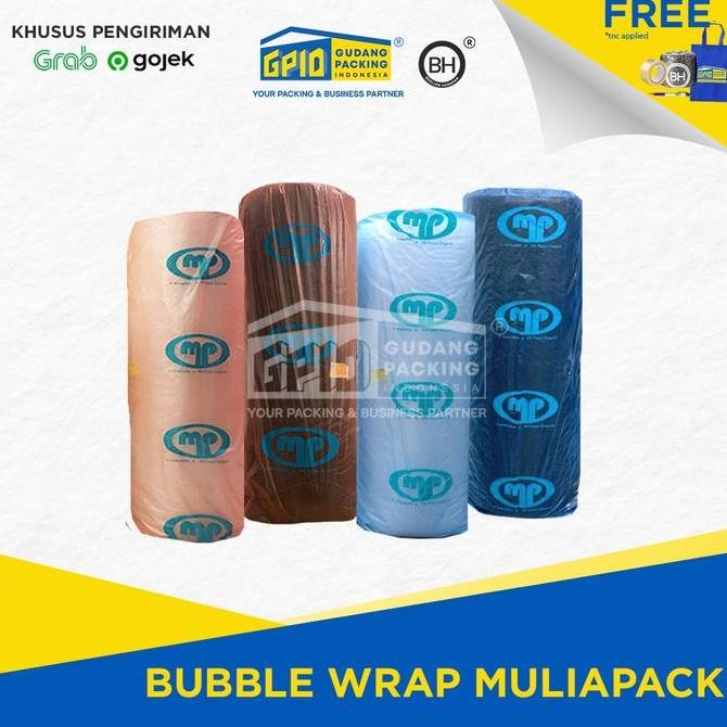 

ready stock (GOSEND/GRAB) MULIAPACK - Bubble Wrap Hitam/ Putih 125cm x (50/ 100 m)