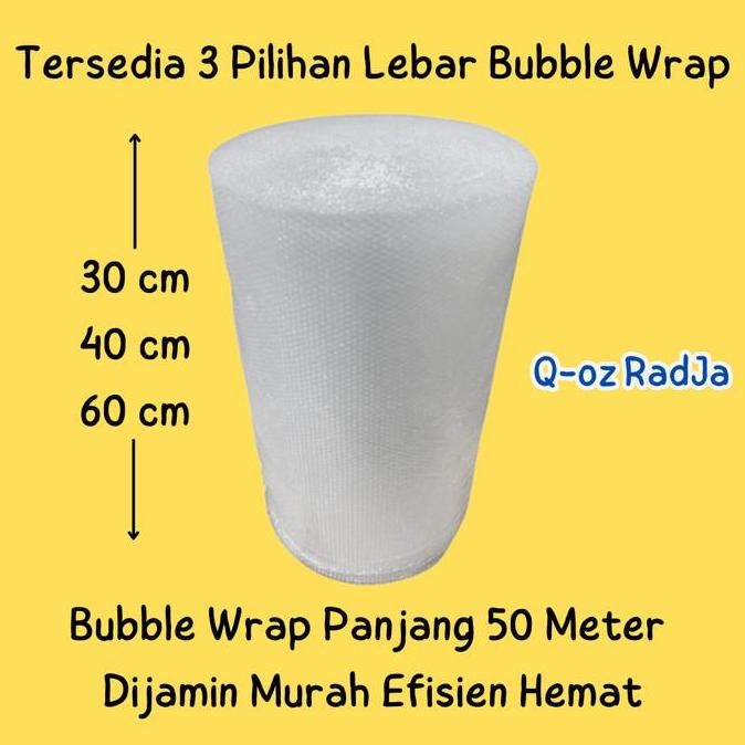 

ready stock Plastik Bubble Wrap Panjang 50 meter / ROLL