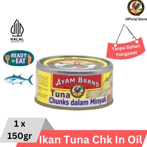 

ready Ayam Brand - Ikan Tuna Kaleng Chunk In Oil 150gr murah