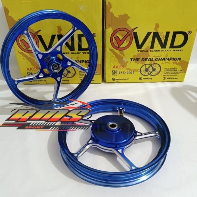 Velg Racing VND Ak 55 160 185 Ring 14 Mio Sporty Fino Mio J Mio Soul - Biru, Mio m3/Gear