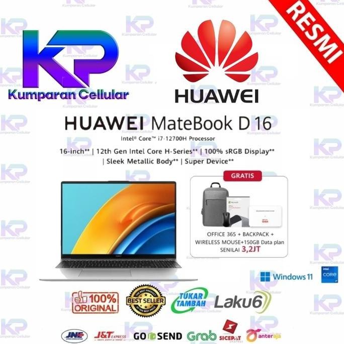 HUAWEI MATEBOOK D16 Laptop 16GB 1TB GARANSI RESMI