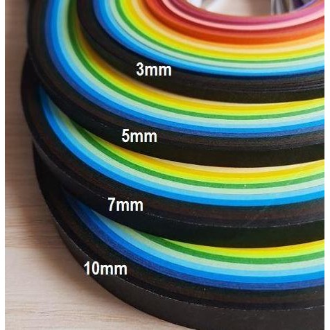 

baru Quilling Strips - Kertas Quiiling Panjang 39cm (260pcs)