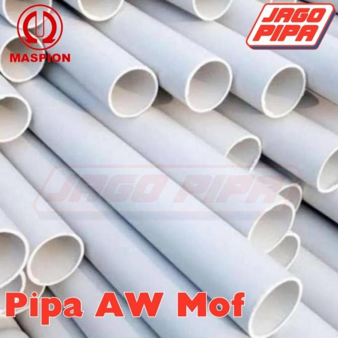 (Expert) Maspion Pipa AW 2 Inch Putih MOF PVC 4 Meter Paralon 2" PUTIH