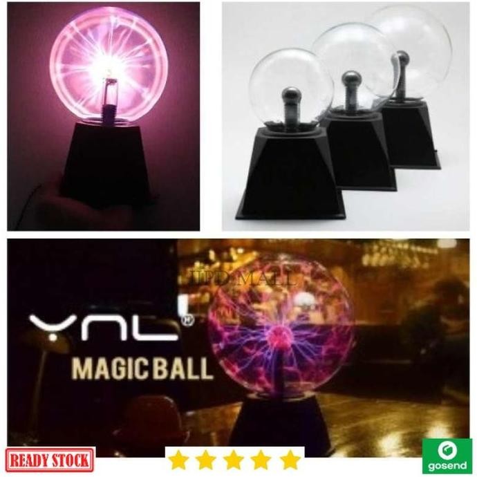 Mainan Lampu Plasma Ball Bola Kristal Ajaib