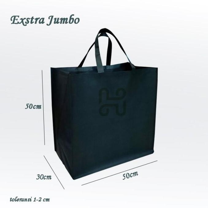 

ready stock Goodie Bag Tote Bag Tas Kantong Belanja Tas Laundry Tas Sembako Besar Jumbo 50x30x50 Tebal Jahit Bahan Spunbond 100 gsm