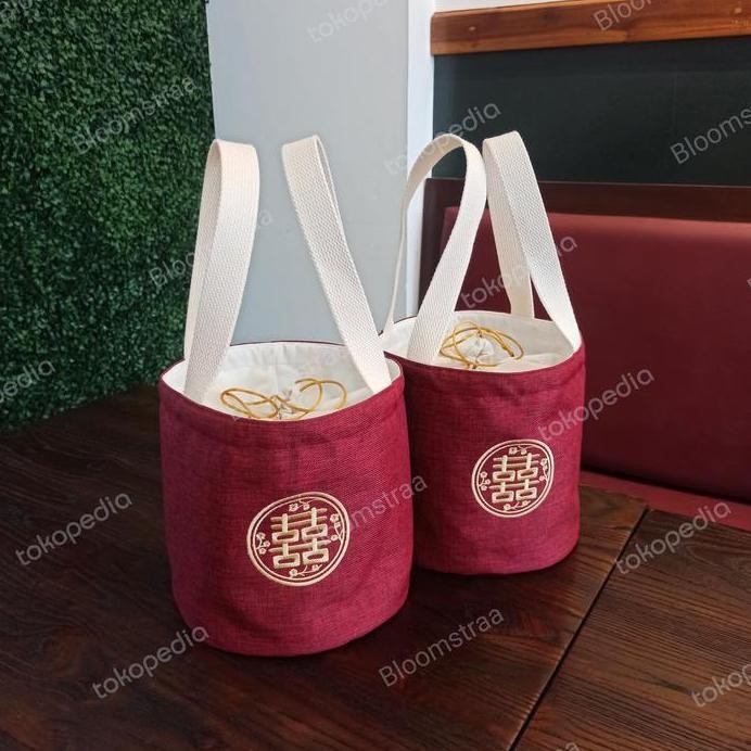 

ready stock Tas Hampers Sangjit Tingjing Lamaran Shuang Xi Bag Teapai Wedding