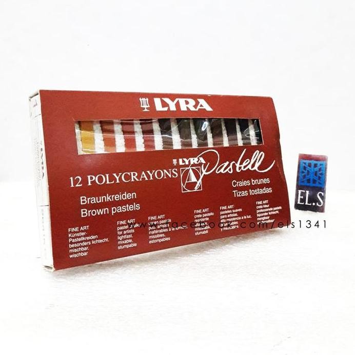 

ready Lyra Polycrayons 12 colors Brown Tone Soft Pastels