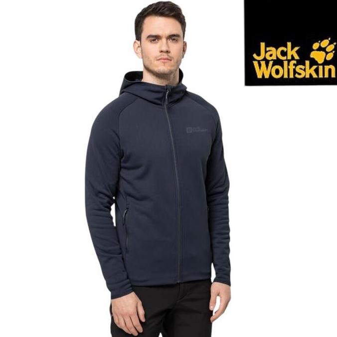 Jacket Jack Wolfskin Baiselberg Softshell Stretch Hooded Fleece Jaket Hoody Gunung Hiking Camping Tr