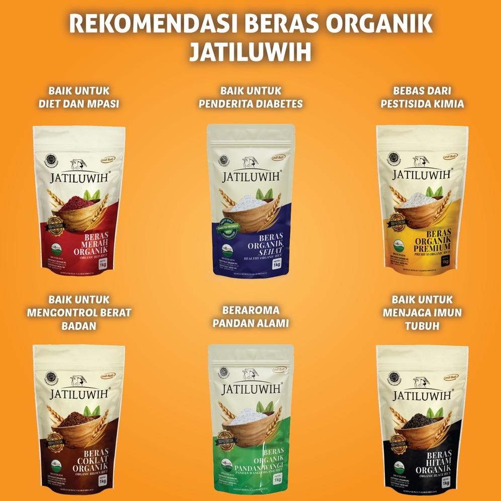 

ready Beras Coklat Organik JATILUWIH kemasan 1 KG murah