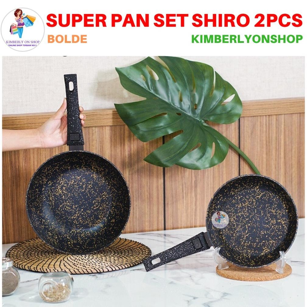Wajan Teflon Super Pan Shiro Set 2 Pcs Bolde Terlaris