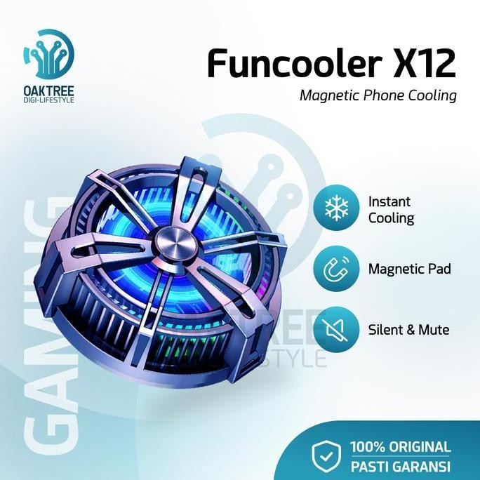 Funcooler X12 Radiator Pendingin Hp Magnet Fan Cooler Cooling Fan Hp