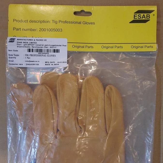 Sale Esab Sarung Tangan Argon Kulit / Las Argon / Tig Gloves Pn. 2001005003
