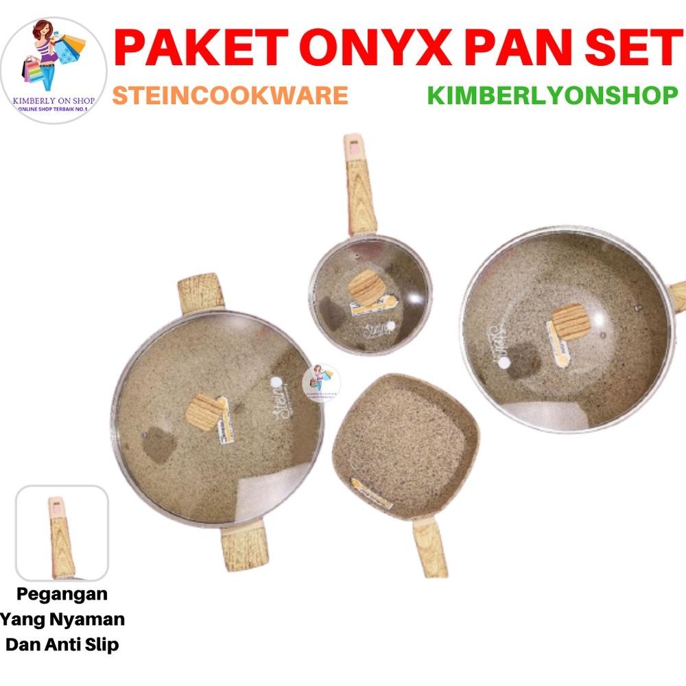 Paket Onyx Granite Series Panci Set Stein Cookware Terlaris