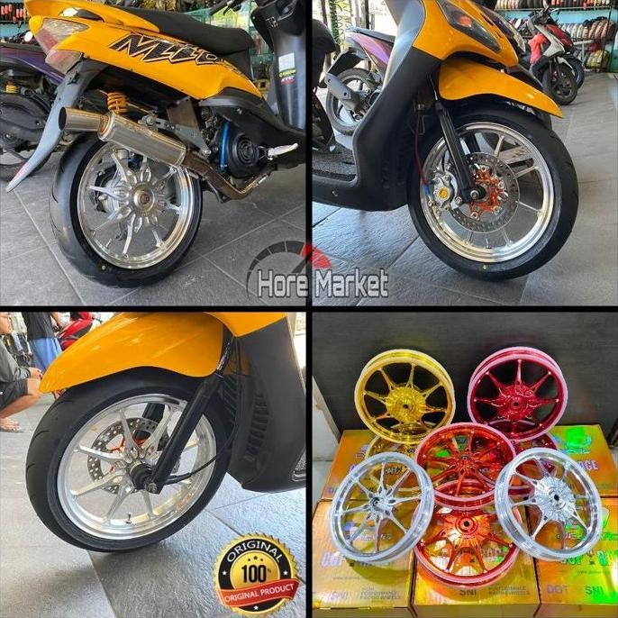VELG DELKEVIC DND PALANG 8 MIO SPORTY SOUL / MIO M3 Z GT XEON / VARIO 125 150 / BEAT / SCOOPY / VARI
