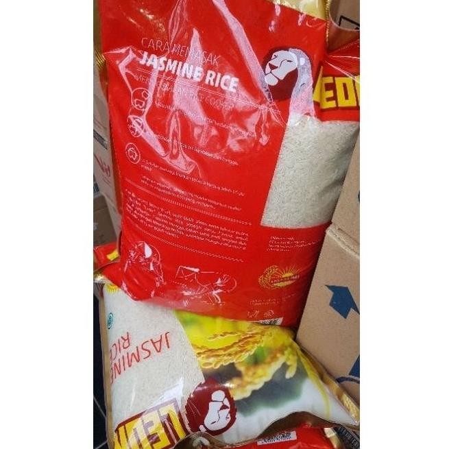 

ready Beras Jasmine Leon Thai Merah 5 kg murah