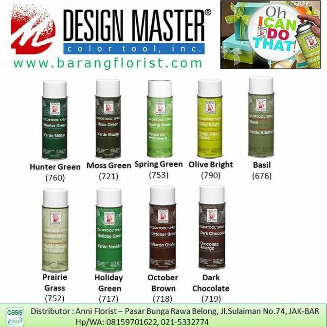 

ready Design Master Color Spray, cat bunga, prewarna bunga