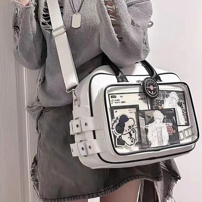 Murah Tas Itabag Jepang / Tas Selempang Transparan Pvc Sling Bag / Hand Bag / Tas Konser / Tas Selem