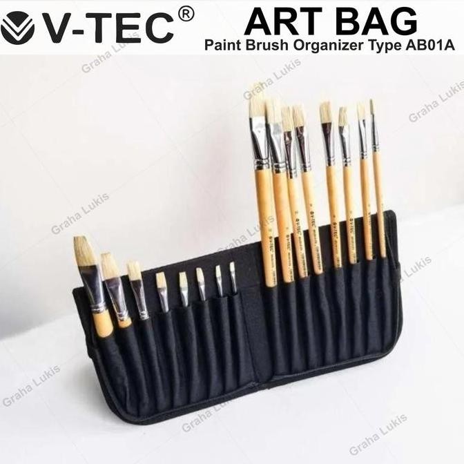 

ready Dompet Kuas Lukis V-TEC Artbag AB 01A