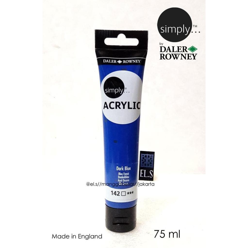 

ready Daler Rowney Simply Acrylic Dark Blue 75 ml ( Cat Akrilik )