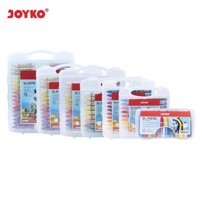 

ready Crayon/Krayon Oil Pastel Joyko 12/24/36/48/55/72 Warna