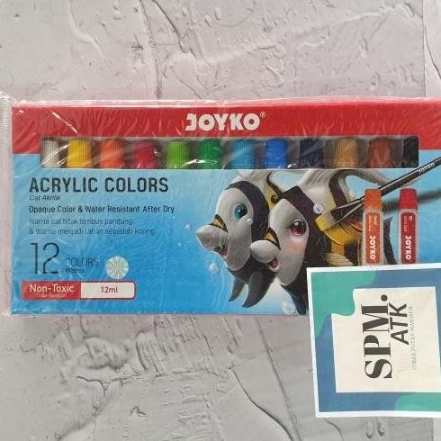 

ready Cat Acrylic Joyko 12 warna