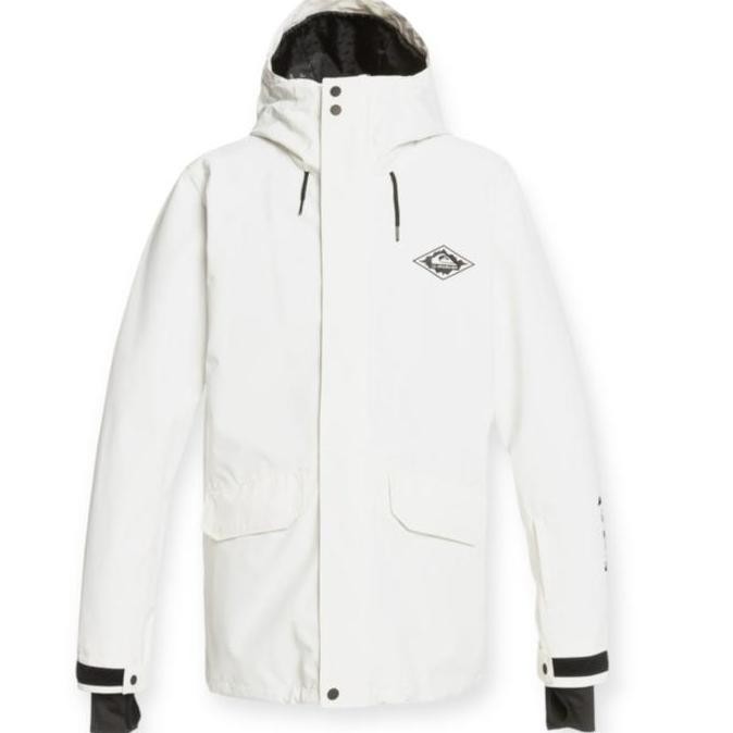 Jaket Winter Quiksilver Men Snow Hoody Waterproof Jacket Big Size