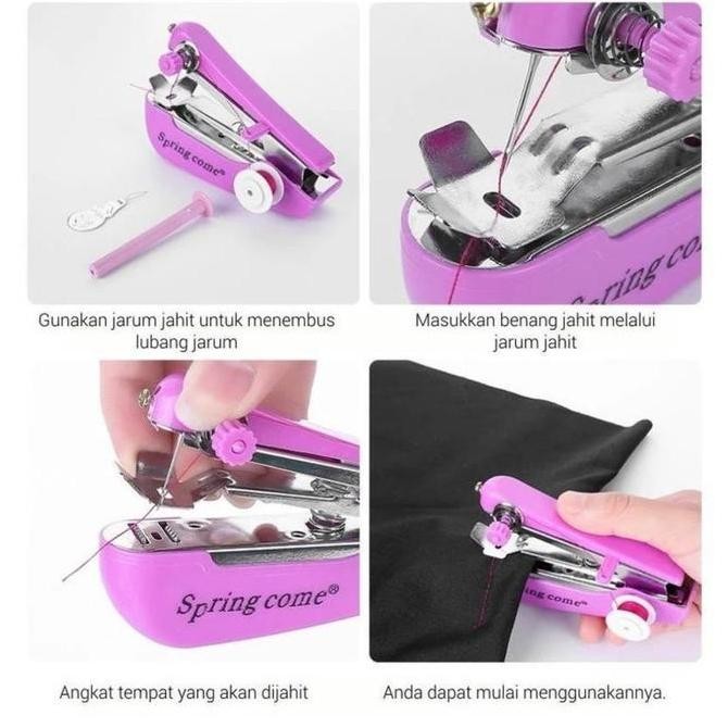 Murah Mesin Jahit Tangan Portable/Mini Staples Manual Handheld Sewing Machin/Mesin Jahit Tangan Port