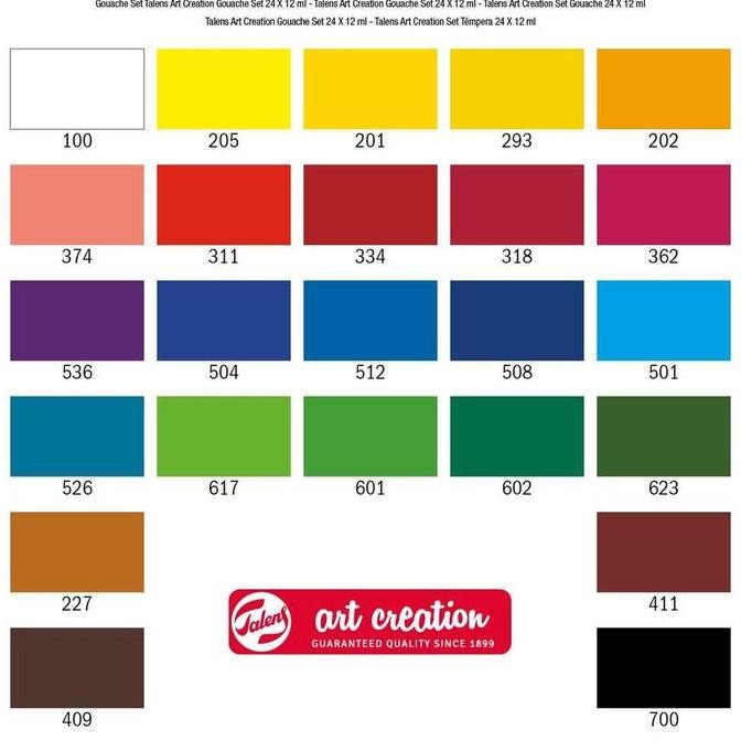 

ready Gouache Talens Art Creation Talens Set 24 x 12ml