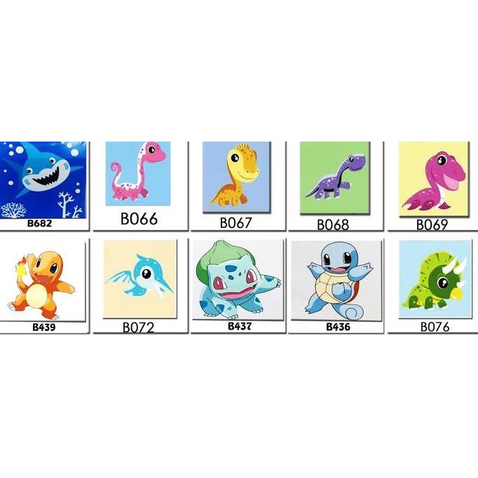 

ready RD DINO SERIES PAINT BY NUMBER PAINTING BY NUMBERS DIY COLORING KIDS