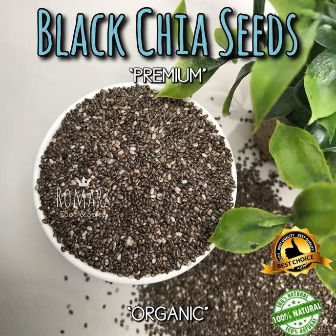 

(Expert) ORGANIC BLACK CHIA SEEDS PREMIUM 500 gr | Organic Chia Seed 500gr