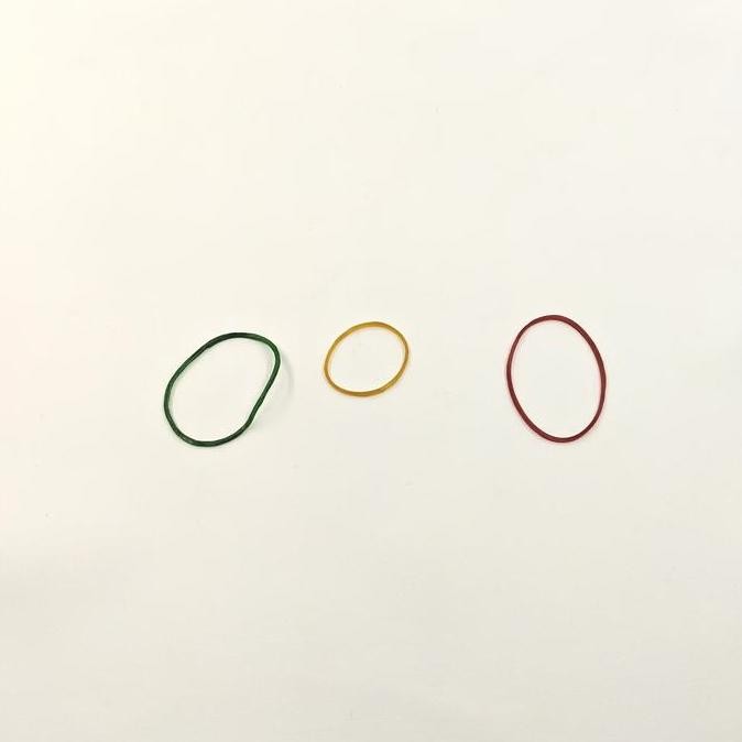 

baru !!! Karet Gelang/ Rubber Band BTM super/ besar 500 gr kuning/ merah/ hijau