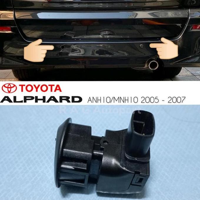 Tersedia Sensor Parkir Mundur Alphard ANH10 MNH10 2005 2007 Belakang Tengah