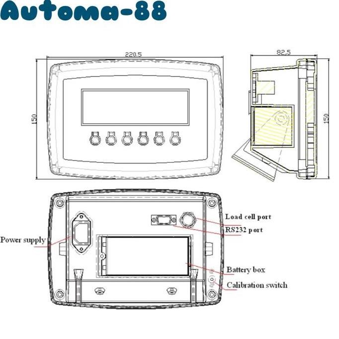 SANTWELL SK210 Weighing indicator AC 220V include baterei charge
