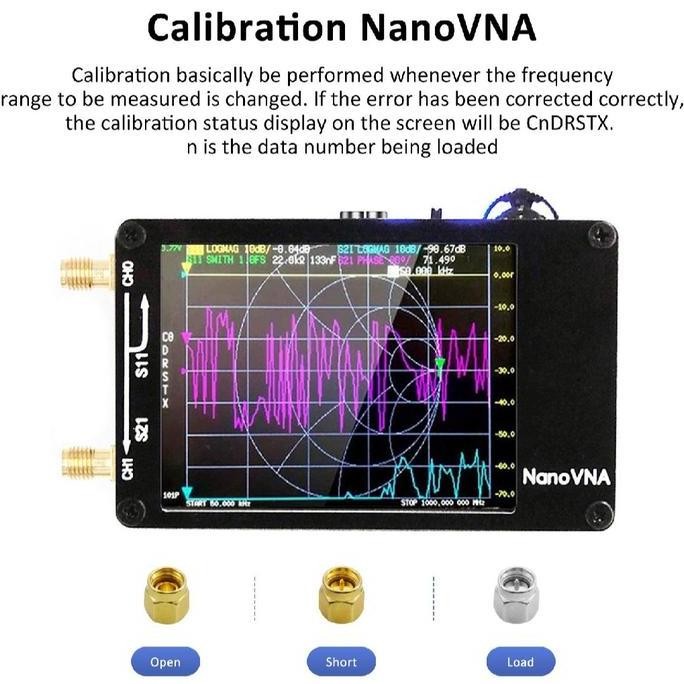 ready  NanoVNA-H upgrade terbaru antenna Vektor jaringan antena analyzer