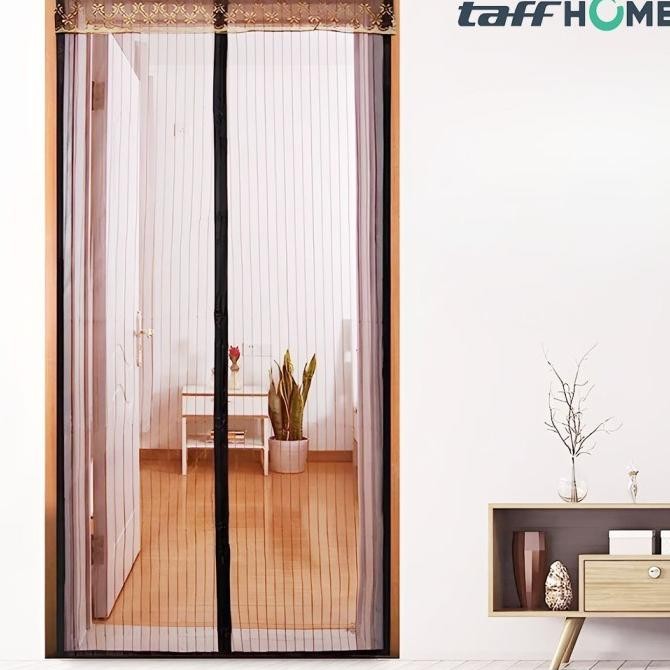 ready Tirai Pintu Magnet Anti Nyamuk Lalat Serangga Kelambu Gorden Kamar Magnet Mesh Jaring Polos Ma