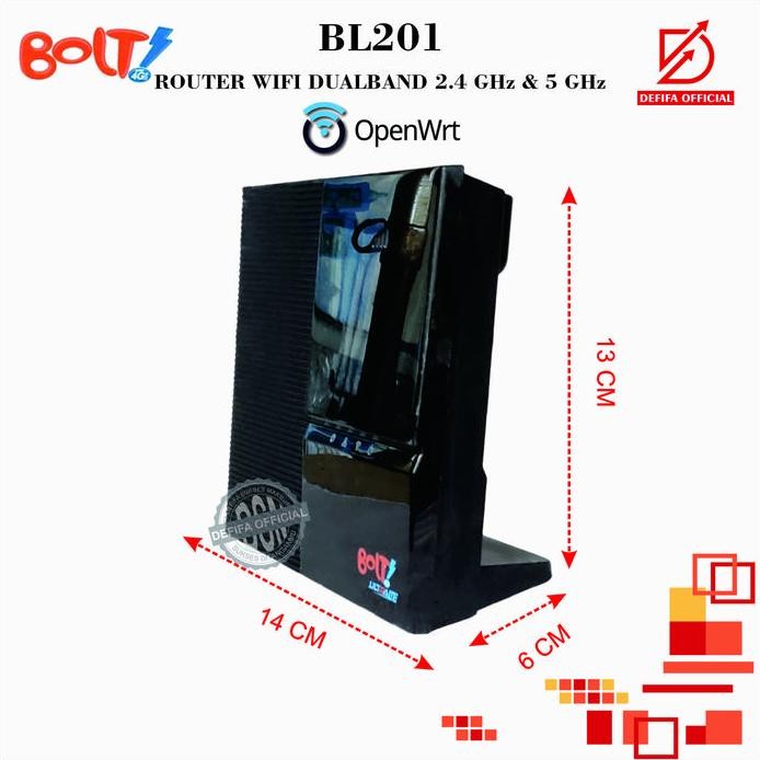 ready  Router Wireless Wifi BOLT BL201 OPENWRT Normal Dual Band