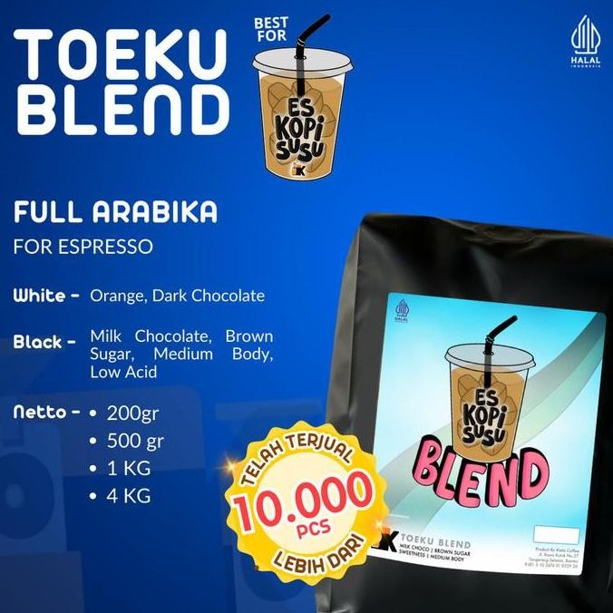 

[[ VELCRO / BIJI KOPI TOEKU BLEND 100% ARABIKA UNTUK KOPI SUSU BEST SELLER
