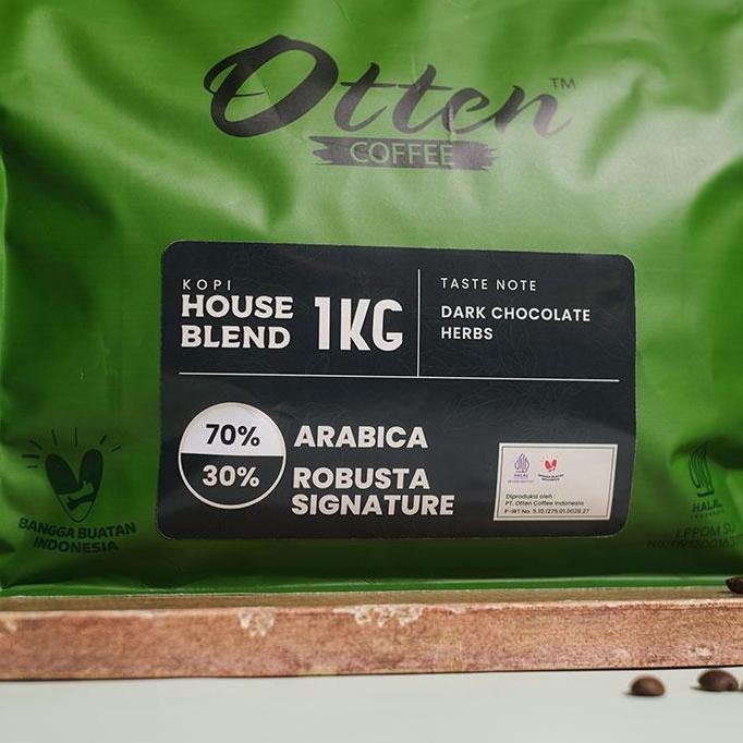

[[ VELCRO / BIJI BUBUK KOPI 70% ARABICA 30% ROBUSTA SIGNATURE HOUSE BLEND 1KG OTTEN COFFEE BEST SELLER