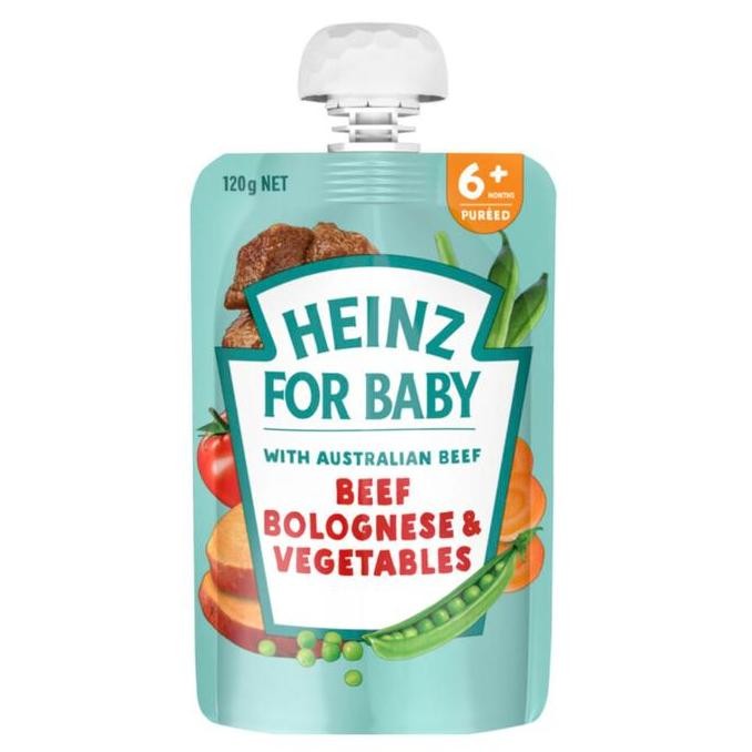 Heinz for Baby Beef Bolognese & Vegetables / Pumpkin Potato & Beef / Lamb Vegetables & Polenta Bubur