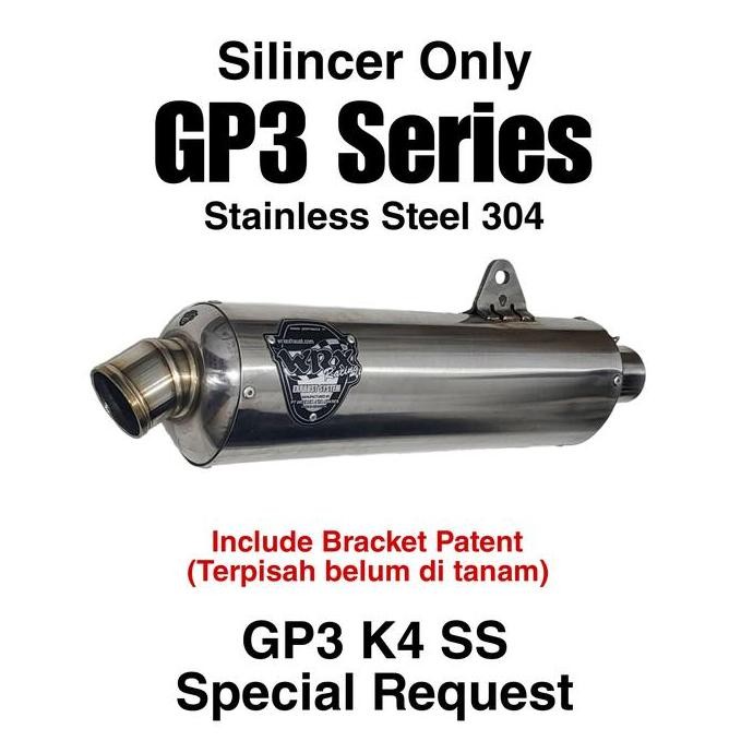 Murah Knalpot Wrx Gp3 K4 Se Ss 61-68Mm