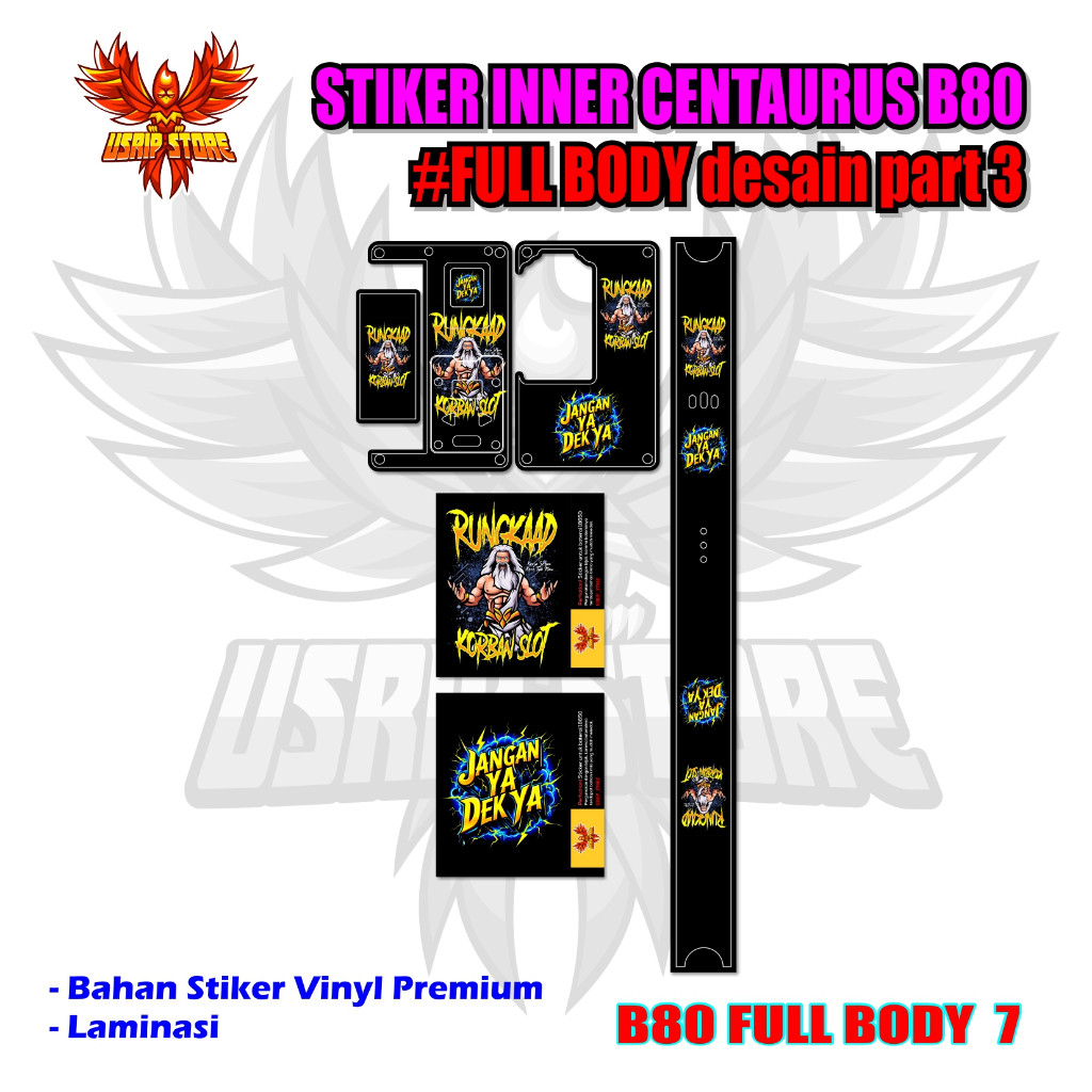 

Stiker Centa B80 Part 3 7 Garskin Stiker Custom Fullbody Bisa COD