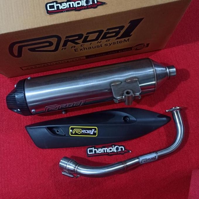 Promo Knalpot Standar Racing Stainless Rob1 Vario 125 Vario 150 Old Lama